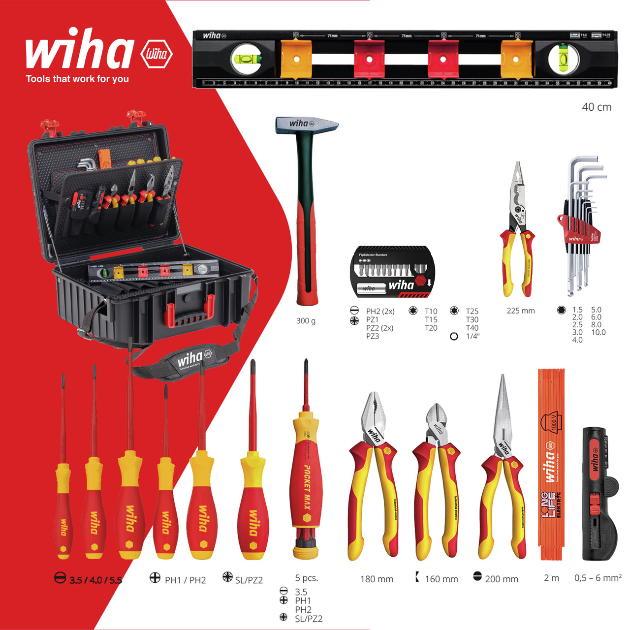 Vignette 3 produit Ref : 46816 | Mallette d'outils lectricien XL2