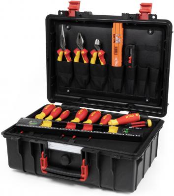 WIHA Caisse d'outils pour lectricien - 18 pcs 45530