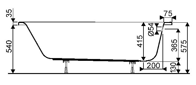 Vignette 2 produit Baig rect Bastia 170x70 | Ref : 00091600000
