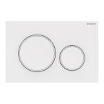 GEBERIT SARL Sigma20r dt blanc, blanc mat 115.882.11.1