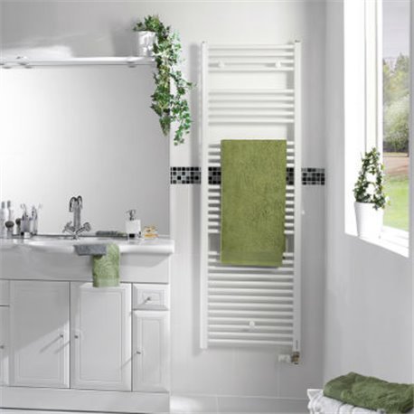 Photo Radiateur sche-serviettes 2012 eau chaude central 0609W blanc | Ref : 833619