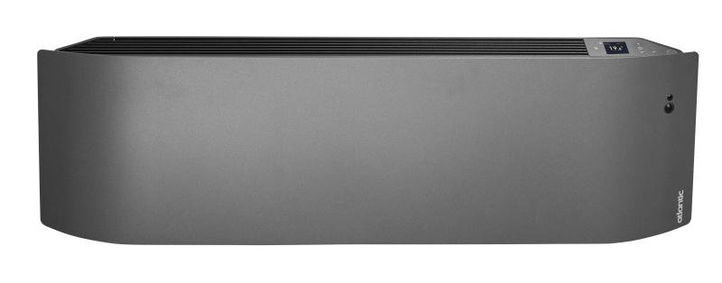 Photo Radiateur connecté Divali pilotage intelligent plinthe 1500W gris étoilé | Ref : 507633