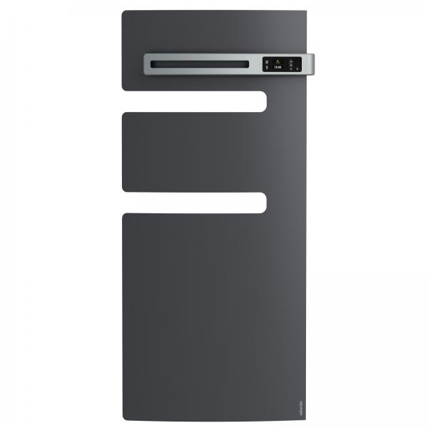Photo Radiateur s�che-serviettes connect� Serenis m�t gauche 1500W graphite | Ref : 850504