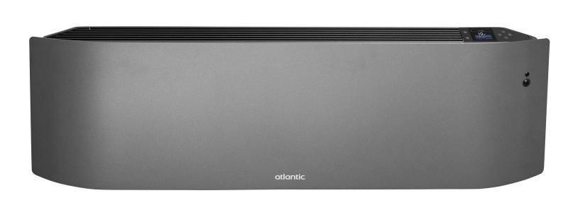 Photo Radiateur Divali N�o Pilotage Intelligent connect� - Plinthe 1500W Gris �toil� - double corps de chauffe fonte + film chauffant en fa�ade | Ref : 507682