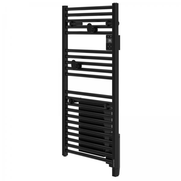 Photo Radiateur s�che-serviettes connect� Wifi - Doris digital sans ventilo 500W noir  | Ref : 850476