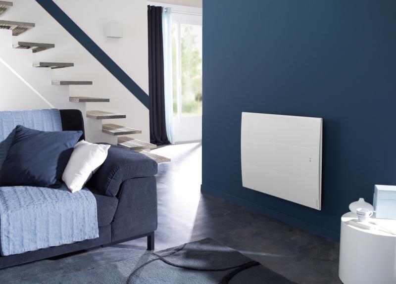 Vignette 2 produit Radiateur connect Oniris pilotage intelligent horizontal 1000W blanc | Ref : 503910