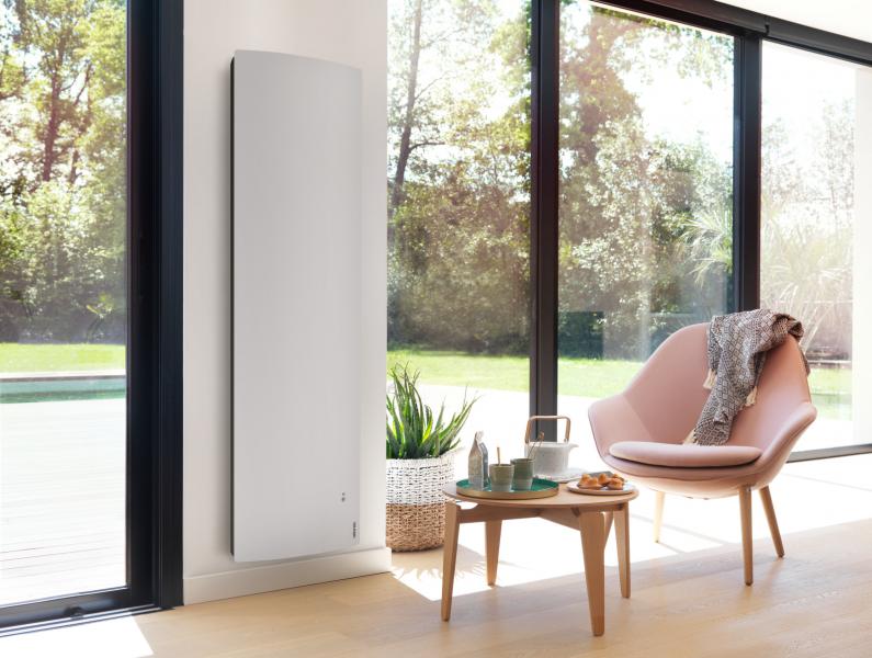 Vignette 2 produit Radiateur connect Divali pilotage intelligent vertical 1500W blanc carat | Ref : 507617