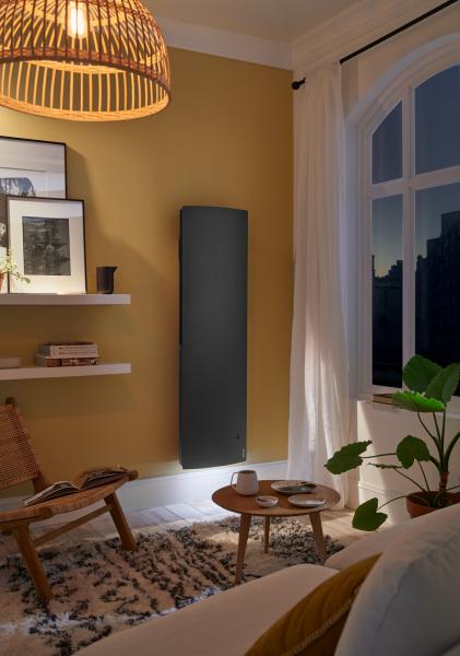 Vignette 2 produit Radiateur connect� Divali pilotage intelligent vertical 1000W gris �toil� | Ref : 507628