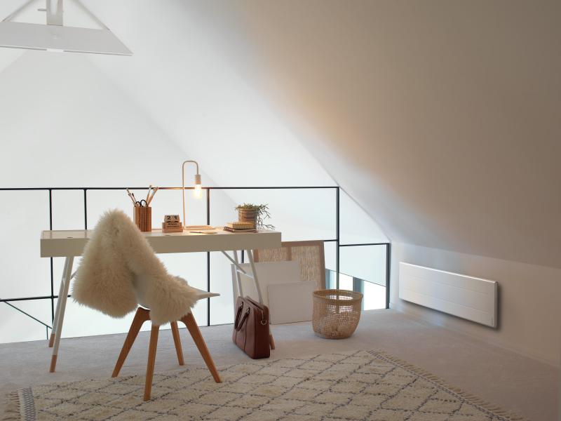 Vignette 2 produit Radiateur connect Oniris plinthe 1500W blanc | Ref : 602115