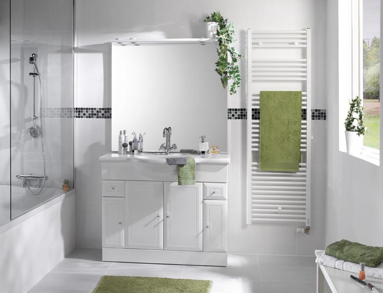 Vignette 2 produit Radiateur sche-serviettes 2012 eau chaude central 0609W blanc | Ref : 833619