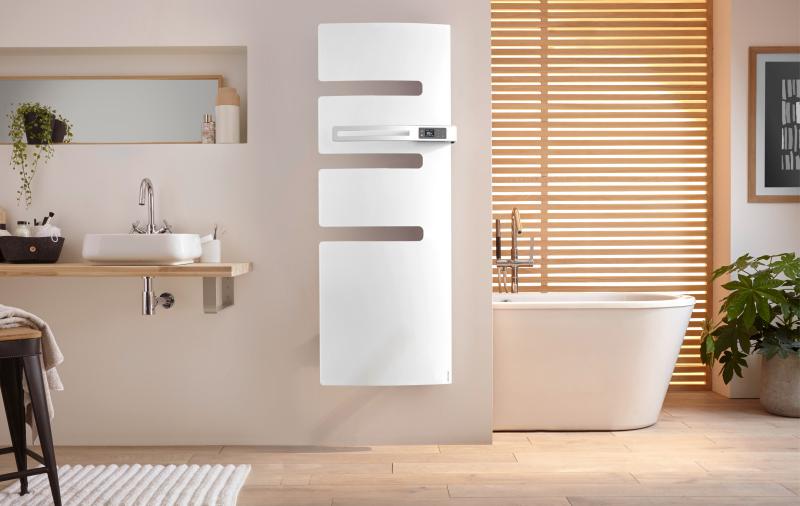 Vignette 2 produit Radiateur s�che-serviettes connect� Serenis m�t gauche 1500W graphite | Ref : 850504