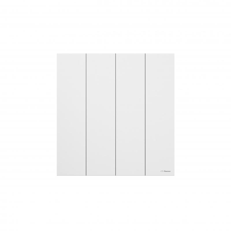 Photo Radiateur Chaleur douce Kenya 3 horizontal blanc 2000W | Ref : 414571