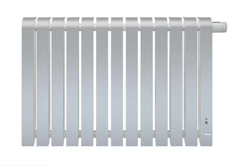 Photo Radiateur Chaleur douce Mythik horizontal aluminium satin 1000W | Ref : 460131