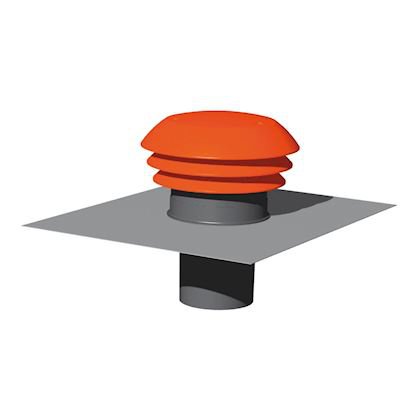 Photo Accessoire chauffe-eau Thermodynamique entre/sortie d'air toiture rouge 125mm | Ref : 296069