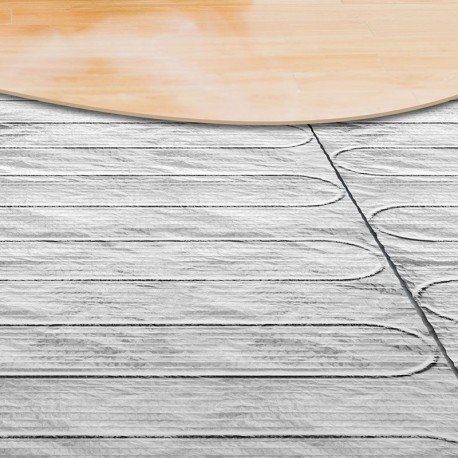 Photo Plancher chauffant rayonnant Electrique Mozaïk parquet 100W/m² 3m² 300Watts | Ref : 480154