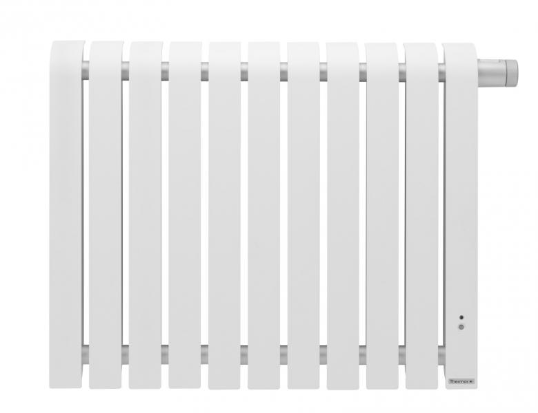 Photo Radiateur Chaleur douce Mythik horizontal aluminium satin 1500W | Ref : 460151