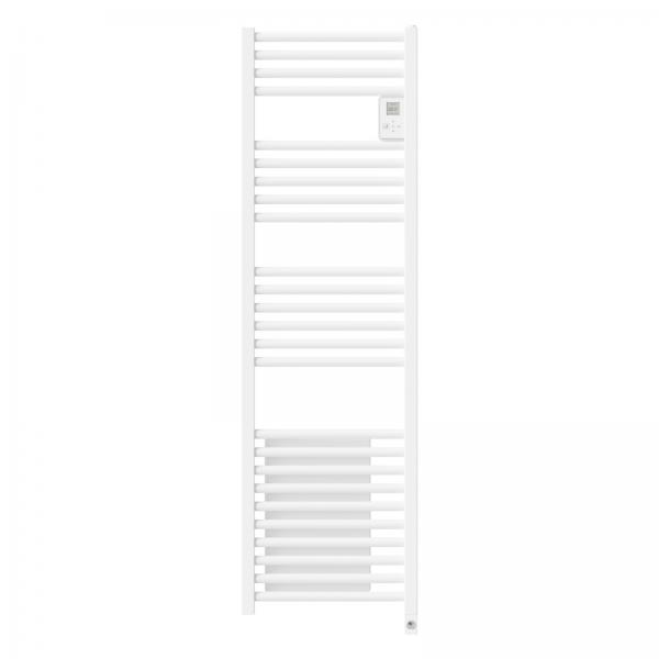 Photo Sche-serviettes Riva 4 troit avec soufflerie blanc satin 1300W | Ref : 471587