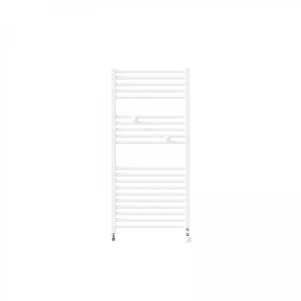 Photo Radiateur sche-serviettes Riva 4 Eau Chaude 487W blanc brillant raccordement sur les collecteurs | Ref : 471602