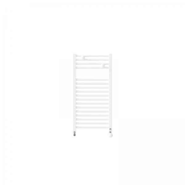 Photo Radiateur sèche-serviettes Riva 4 Eau Chaude étroit 314W blanc brillant raccordement sur les collecteurs | Ref : 471605