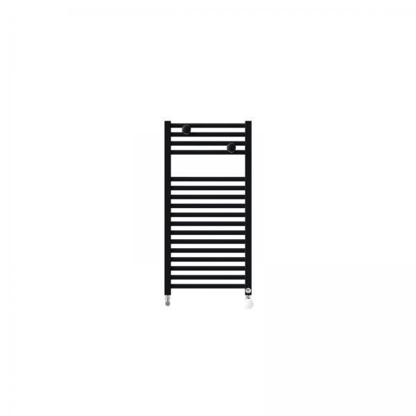 Photo Radiateur sche-serviettes Riva 4 Eau Chaude troit 314W noir raccordement sur les collecteurs | Ref : 471615