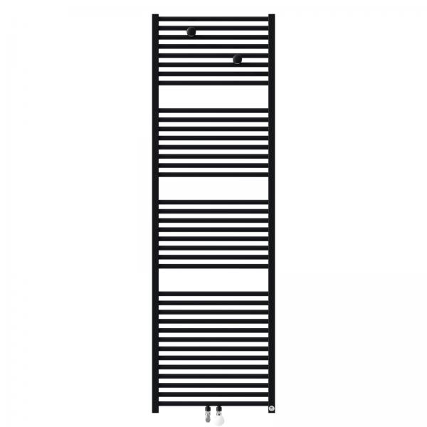 Photo Radiateur sche-serviettes Riva 4 Eau Chaude 924W noir raccordement central | Ref : 471619