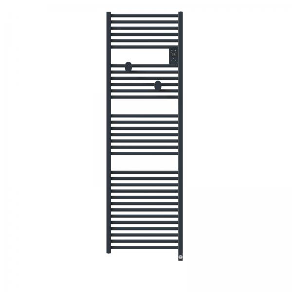 Photo Radiateur sèche-serviettes connecté Riva 5 750W Gris ardoise | Ref : 471626