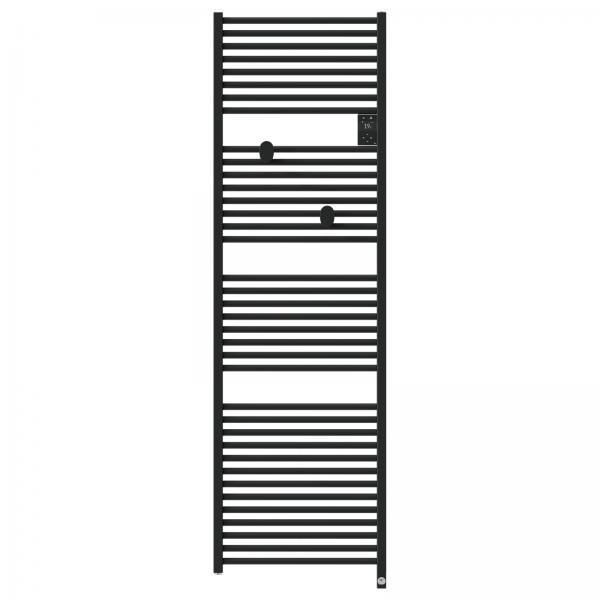 Photo Radiateur sche-serviettes connect Riva 5 1000W Noir carbone | Ref : 471630