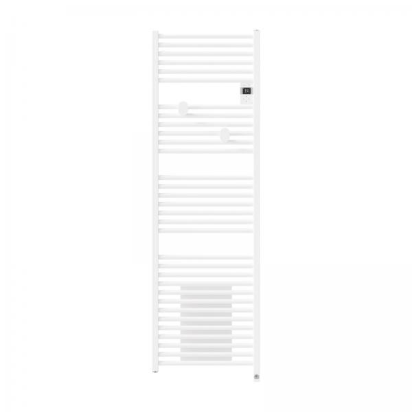 Photo Radiateur sche-serviettes connect Riva 5 avec soufflerie 1750W Blanc brillant | Ref : 471634