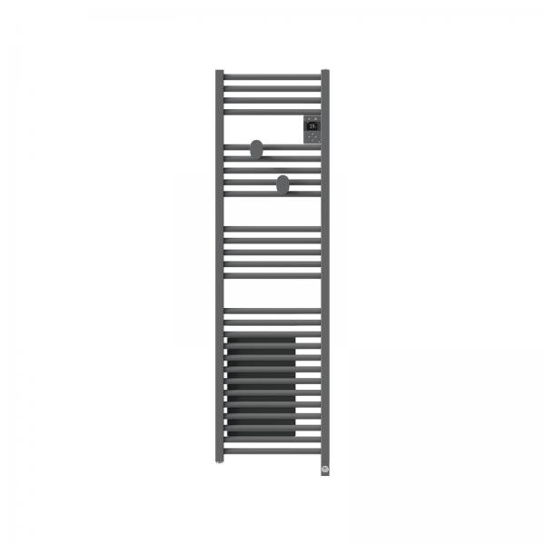 Photo Radiateur sche-serviettes connect Riva 5 Etroit avec soufflerie 1500W Menhir | Ref : 471651