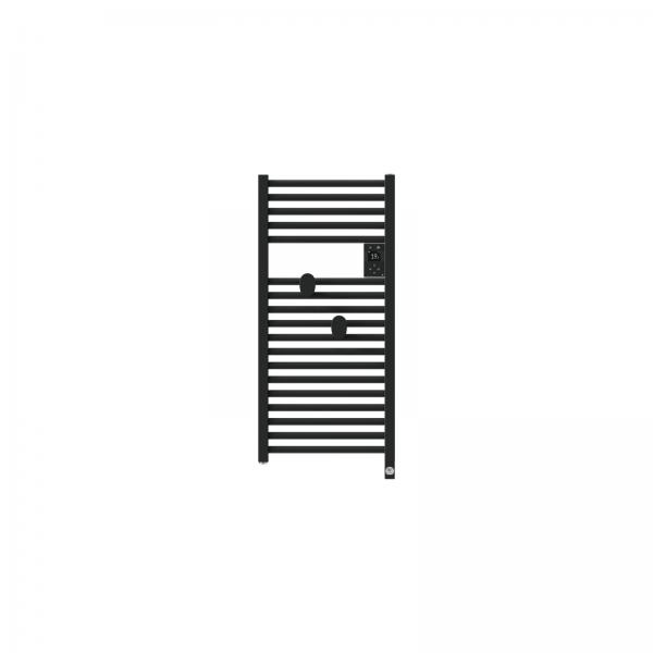 Photo Radiateur sche-serviettes connect Riva 5 Etroit 300W Noir carbone | Ref : 471655