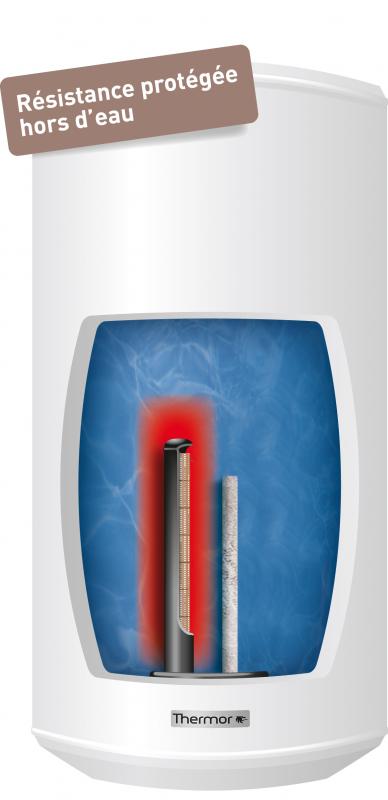 Vignette 2 produit Chauffe-eau lectrique Steatis 100L vertical mural standard | Ref : 261025