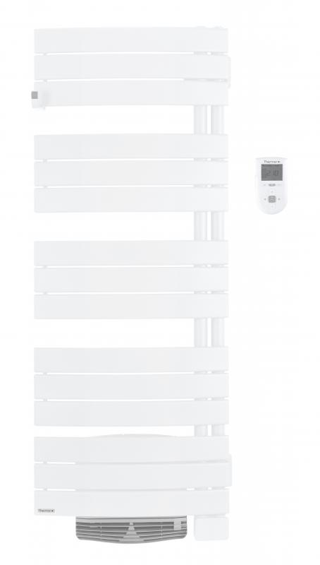 Vignette 2 produit Sche serviettes Allure 2 pivotant droite avec soufflerie 1750W blanc satin | Ref : 490661