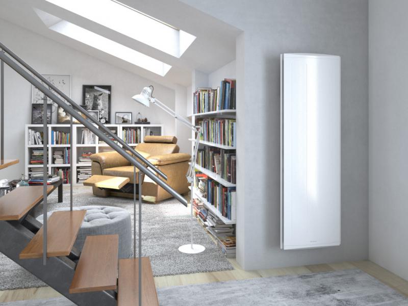 Vignette 2 produit Radiateur chaleur douce Mozart digital vertical blanc 1500W | Ref : 475351