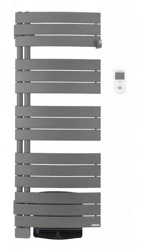 Vignette 2 produit S�che-serviettes Allure 2 pivotant gauche soufflerie 2000W gris menhir | Ref : 483202