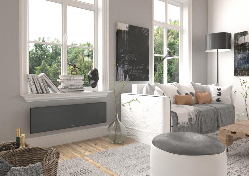 Vignette 2 produit Radiateur Chaleur douce Ovation 3 plinthe gris ardoise 0750W | Ref : 450204