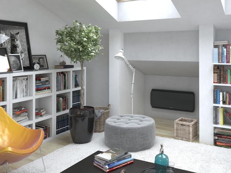 Vignette 2 produit Radiateur Connect - Equateur 3 bas gris ardoise 0750W | Ref : 452204