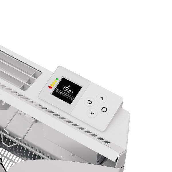 Vignette 2 produit Radiateur chaleur douce connect� Seville format horizontal 1250W blanc | Ref : 443881