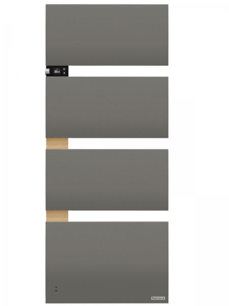 Vignette 2 produit Sche-serviettes Symphonik mt  droite 1750W gris roche  / chne massif | Ref : 490603