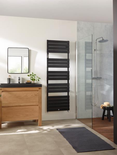 Vignette 2 produit Sèche-serviettes Riviera 2 eau chaude 0873W gris ardoise | Ref : 496110