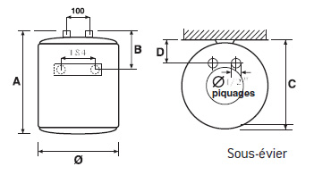 Vignette 3 produit Ref : 221072 | Chauffe-eau lectrique Petite Capacit Ristretto 10L sous Evier