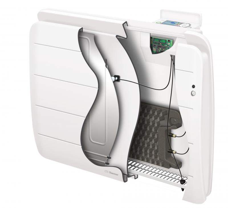 Vignette 3 produit Ref : 482241 | Radiateur Chaleur douce Equateur 3 horizontal blanc 1250W