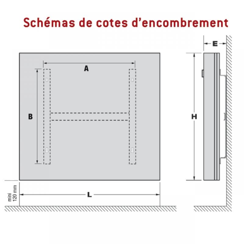 Vignette 3 produit Ref : 421151 | Radiateur Hypnose Blanc 1500 W