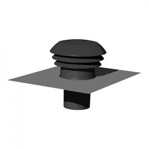 THERMOR Accessoire chauffe-eau thermodynamique entre/sortie d'air toiture grise 125 mm 296070