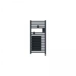 THERMOR Radiateur sche-serviettes connect riva 5 etroit avec soufflerie 1300w ardoise 471653