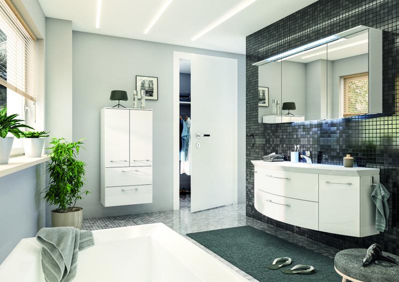 Photo Armoire de toilette 120 cm  3 portes  c | Ref : CS-SPS77-CN-RA