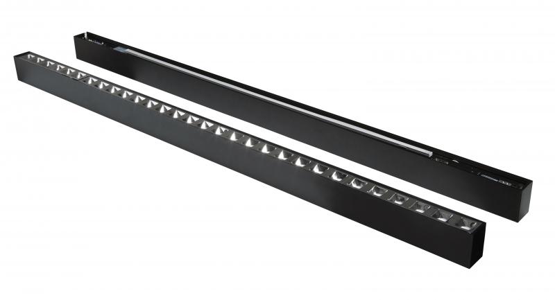 Photo HORIZON LUMINAIRE 1.4M 26W 4000K 3570LM UGR19 IP20 NOIR | Ref : RHR2540UGR-10