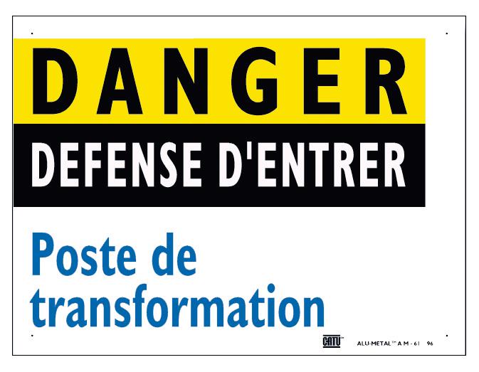 Photo plaque alu poste 200 x 150 mm | Ref : AM61         