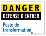 SICAME FRANCE Plaque alu poste 200 x 150 mm AM61         