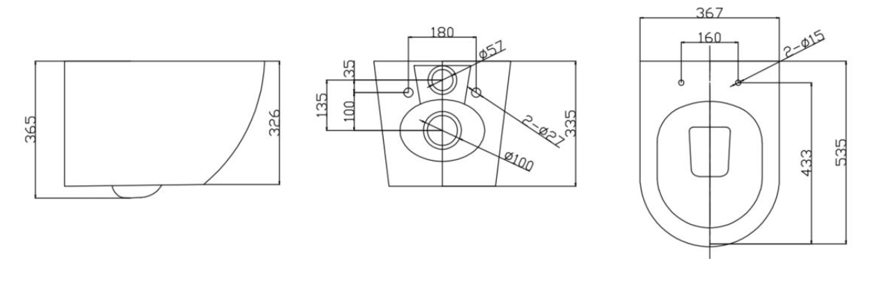 Vignette 2 produit Cuvette suspendue Belvoye ronde ss bride | Ref : CVS2244