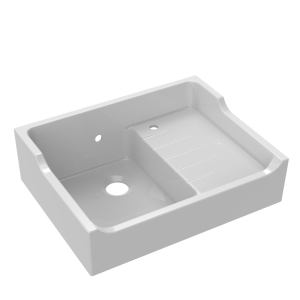 JURASSIENNE DE CERAMIQUE FRANCAISE Evier timbre cramique d\'office 1 cuve 80x60cm TBO2210